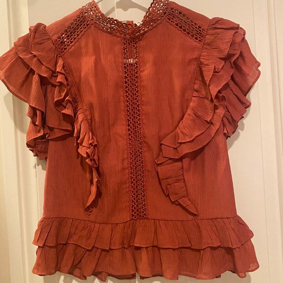 Unique Rust Color Top - Picture 2 of 4